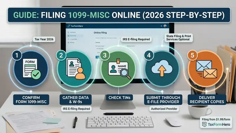 How to File 1099-MISC Online in 2026 (Step-by-Step)